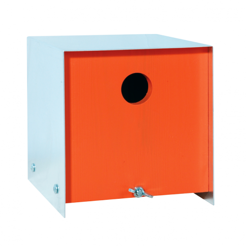 Box vogelhuis pinhout oranje