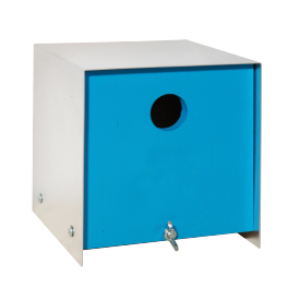 Box blauw vogelhuis
